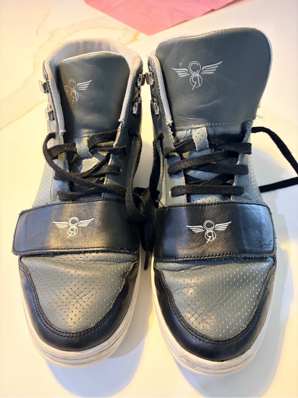 Creative Recreation Cesario Lo XVI Grey Black Leather Men’s Size 11